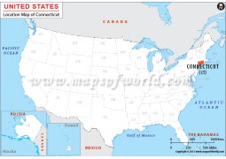 Connecticut Location Map - Digital File