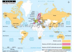 G20 Countries Map - Digital File