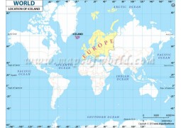 Iceland Location Map  - Digital File