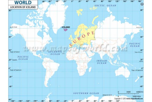Iceland Location Map 