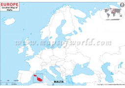 Malta Location Map - Digital File