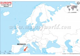 Monaco Location Map - Digital File