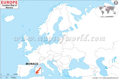 Monaco Location Map