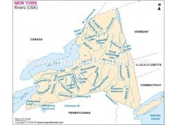 New York River Map - Digital File