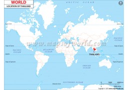 Thailand Location Map - Digital File