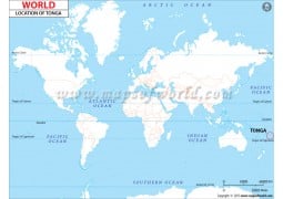 Tonga Location Map - Digital File