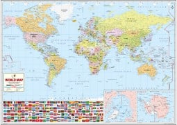 World’s Best World Map (Laminated) - Digital File