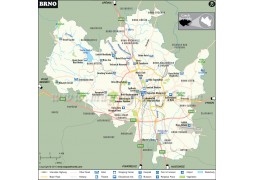 Brno City Map - Digital File