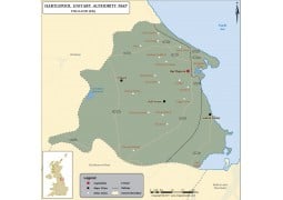 Map of Hartlepool County, England - Digital File