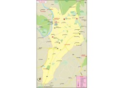 Kingston upon Thames Borough Map, London - Digital File