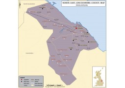 Map of North East Lincolnshire Council, England - Digital File