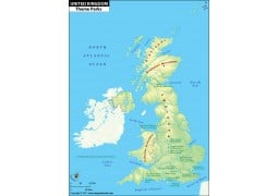 UK Theme Parks Map - Digital File