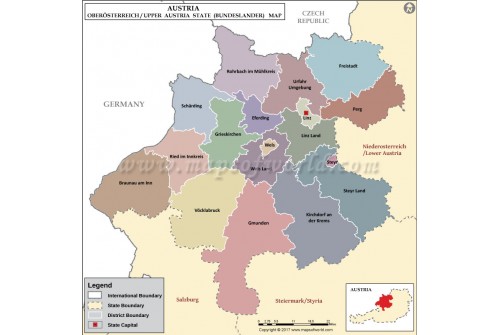 Oberosterreich Map