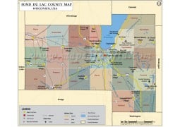 Fond Du  Ac County Map - Digital File