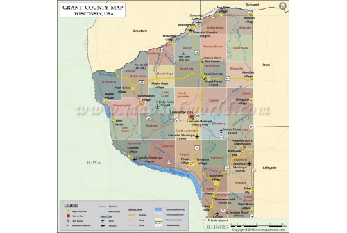 Grant County Map