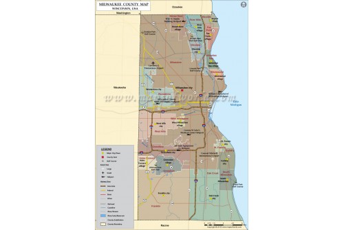 Milwaukee County Map