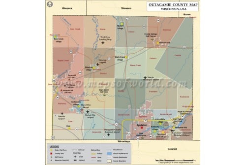 Outagamie County Map