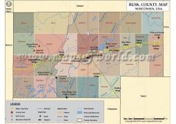 Rusk County Map - Digital File