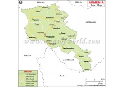 Armenia Road Map - Digital File