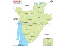 Burundi Road Map - Digital File