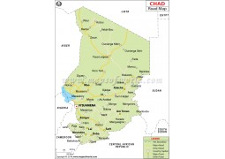 Chad Road Map - Digital File