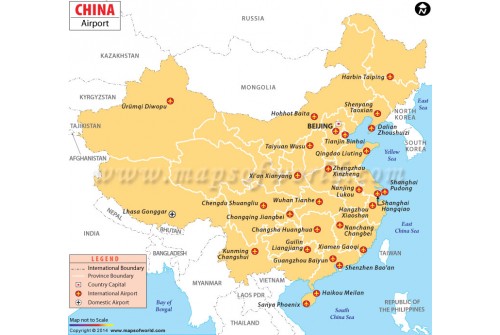 China Airport Map