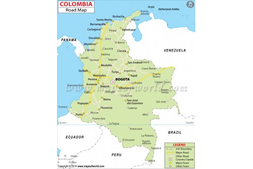 Colombia Road Map