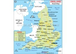 England Road Map - Digital File