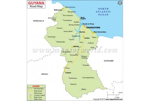 Guyana Road Map