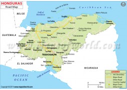Honduras Road Map - Digital File