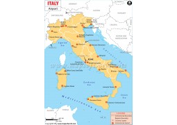 Italy Airport Map - Digital File