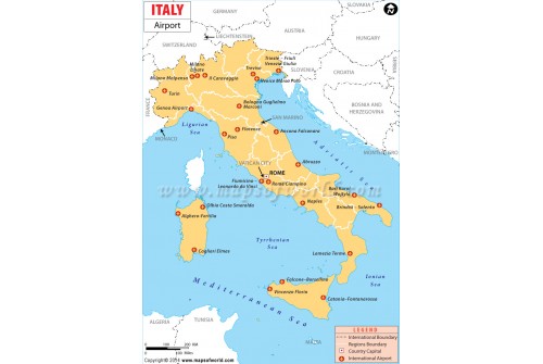 Italy Airport Map