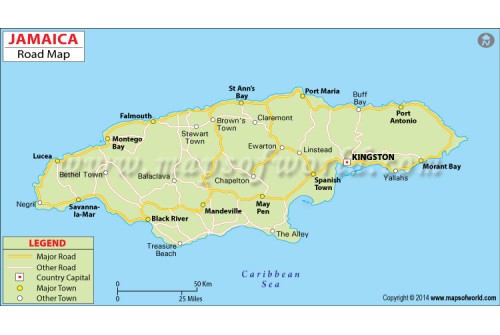 Jamaica Road Map