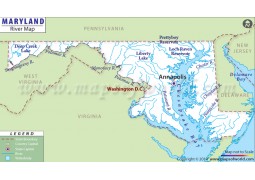 Maryland River Map - Digital File
