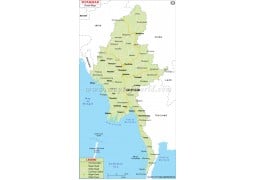 Myanmar Road Map - Digital File