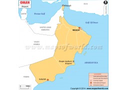 Oman Airport Map - Digital File
