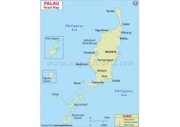 Palau Road Map - Digital File