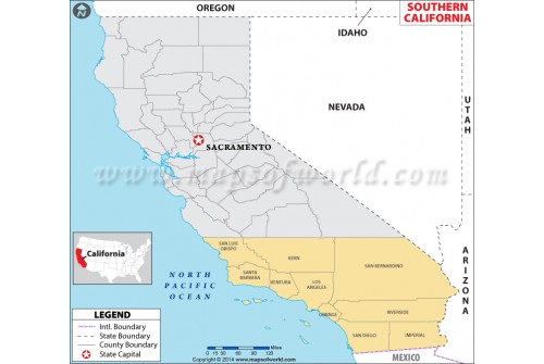 Map of Southern California