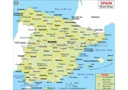 Spain Road Map - Digital File