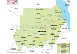 Sudan Road Map - Digital File