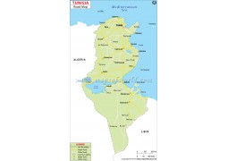 Tunisia Road Map - Digital File