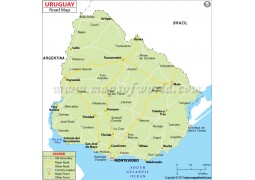 Uruguay Road Map - Digital File