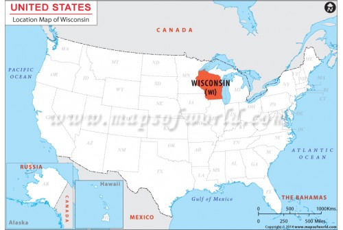 Wisconsin Location Map