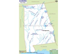 Alabama River Map - Digital File