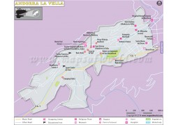 Andorra La Vella City Map - Digital File