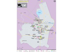 Ashgabat City Map - Digital File