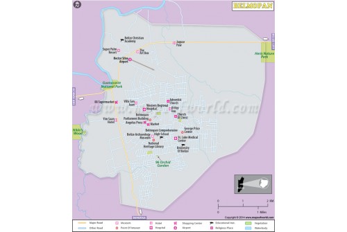 Belmopan City Map