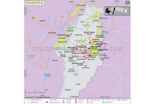 Bogata City Map