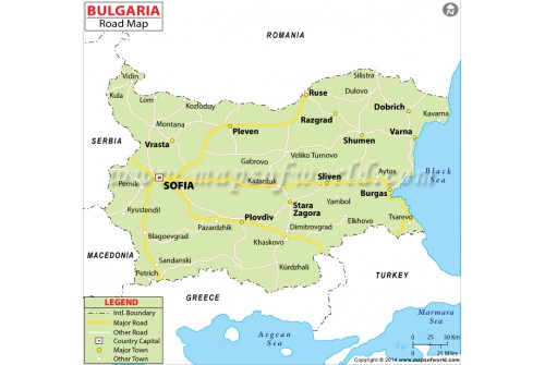 Bulgaria Road Map