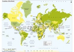 Countries of The World Map - Digital File